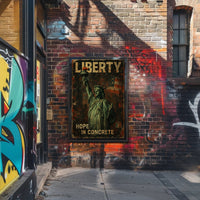 Statue of Liberty Vintage Art Political or Propaganda Poster PosterGoat