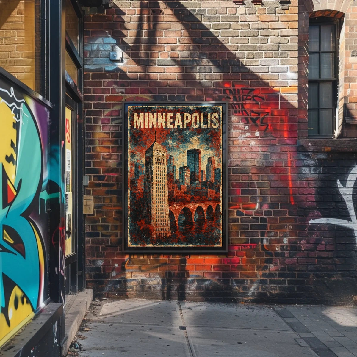 Minneapolis Skyline Art Poster