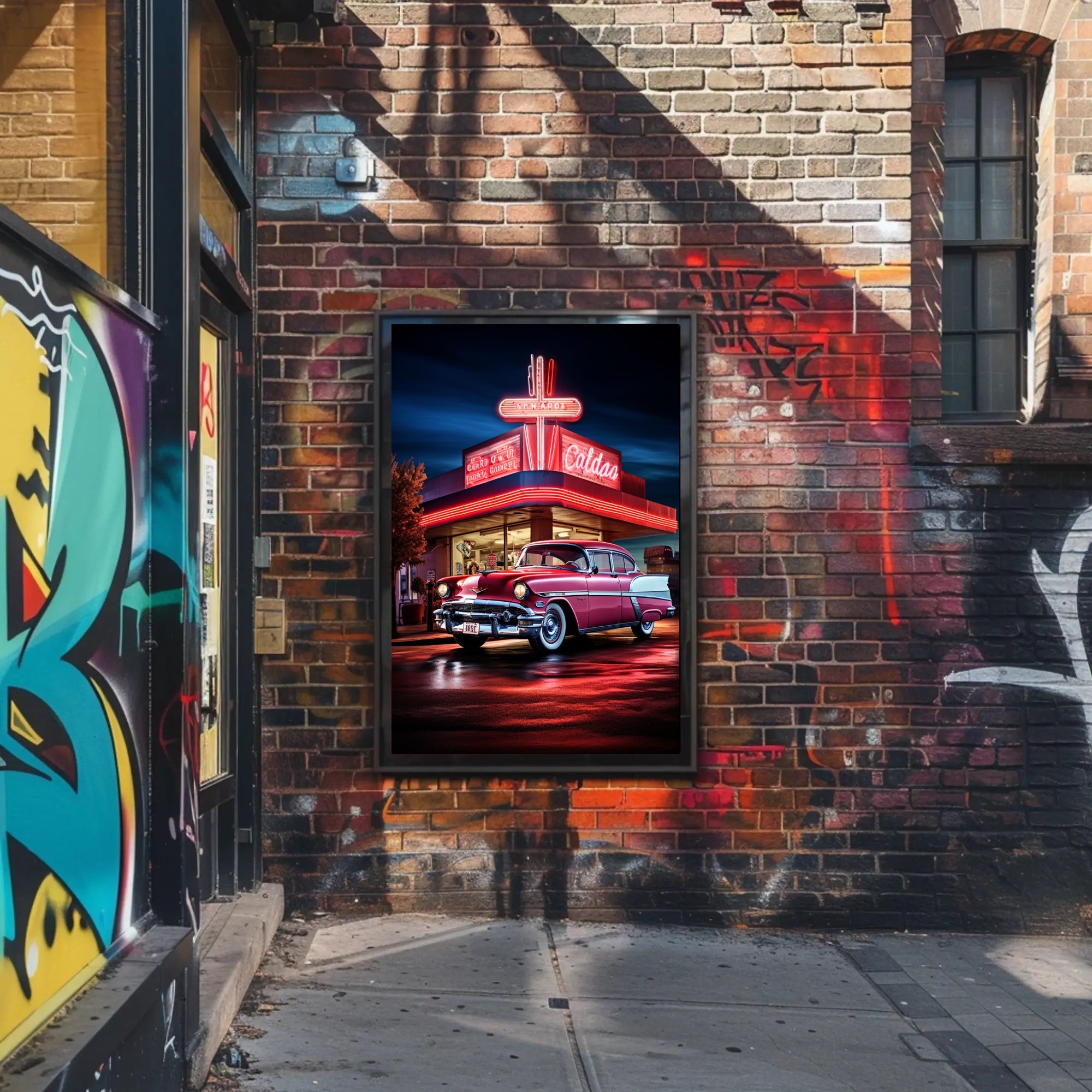 Classic Americana Neon Nights Poster