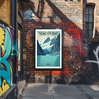 Glacier Bay National Park Vintage Travel Poster