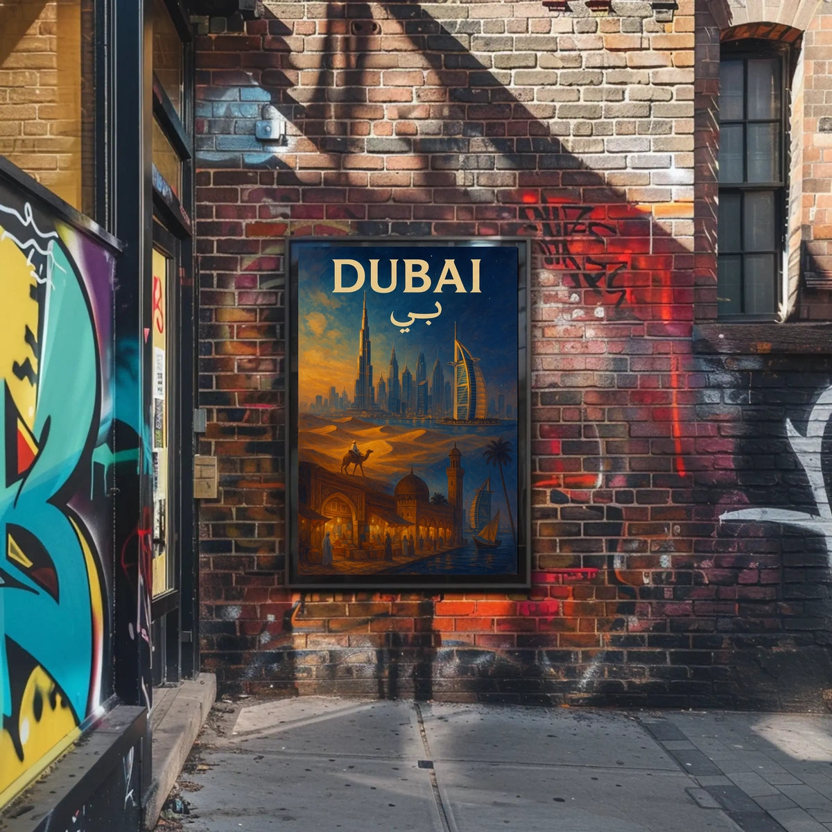 Dubai Poster A Journey Through Time Wall Art For Travelers