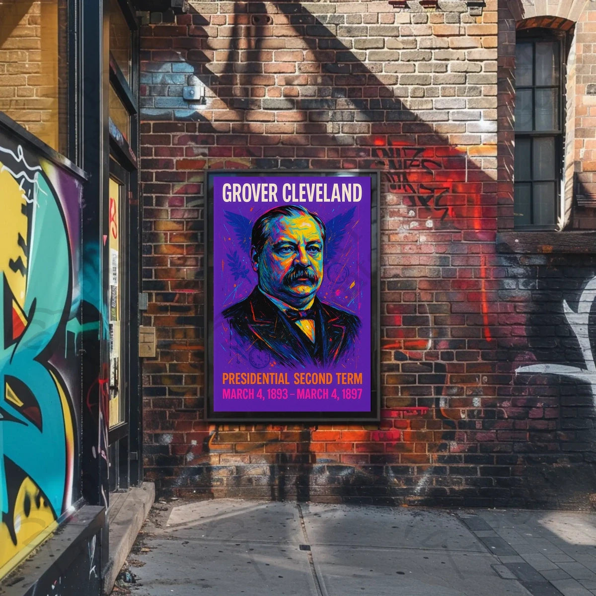 Grover Cleveland Pop Art Historical or Presidential Poster