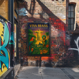 Viva Brasil A Tapestry Of Culture And Poster