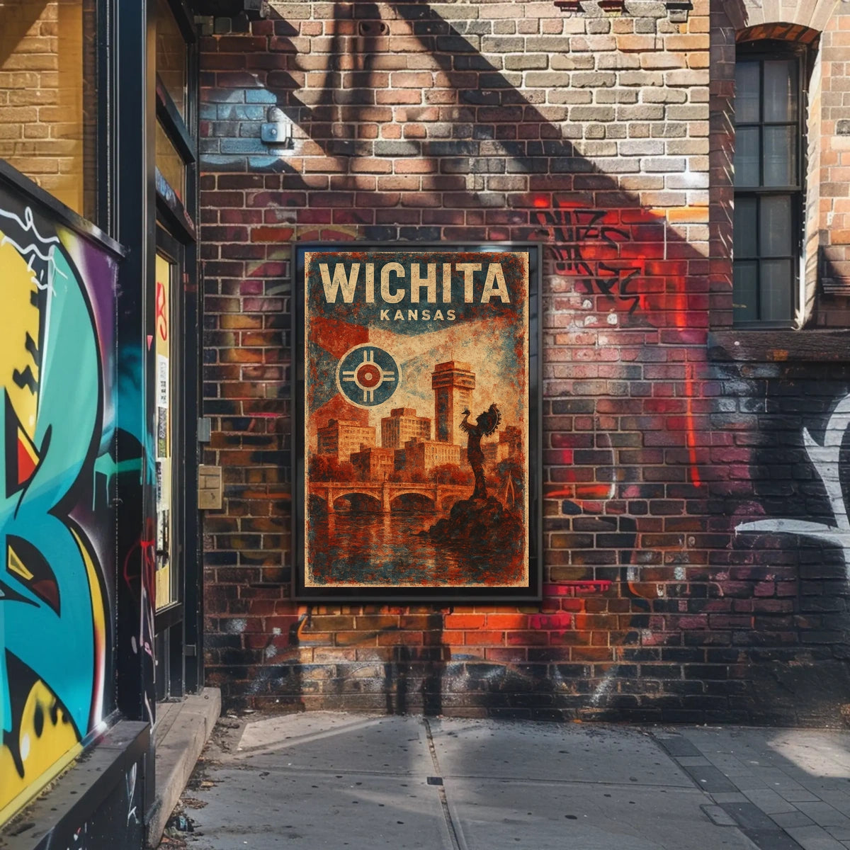 Wichita, Kansas A Vibrant Cityscape Poster