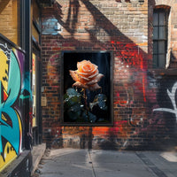 Dew-Kissed Rose Poster PosterGoat