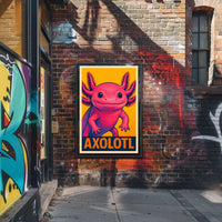Axolotl Pop Art Poster