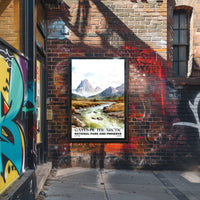 Gates of the Arctic Watercolor Wall Art Poster