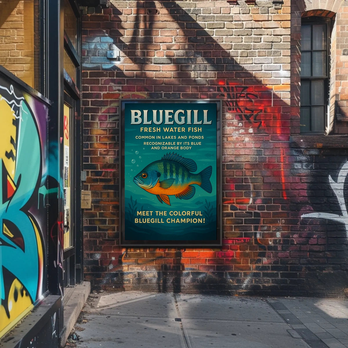 Meet the Colorful Bluegill Champion Poster
