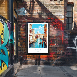 Venice Canal Scene Poster