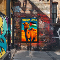 Western Sahara A Vibrant Tribute Poster