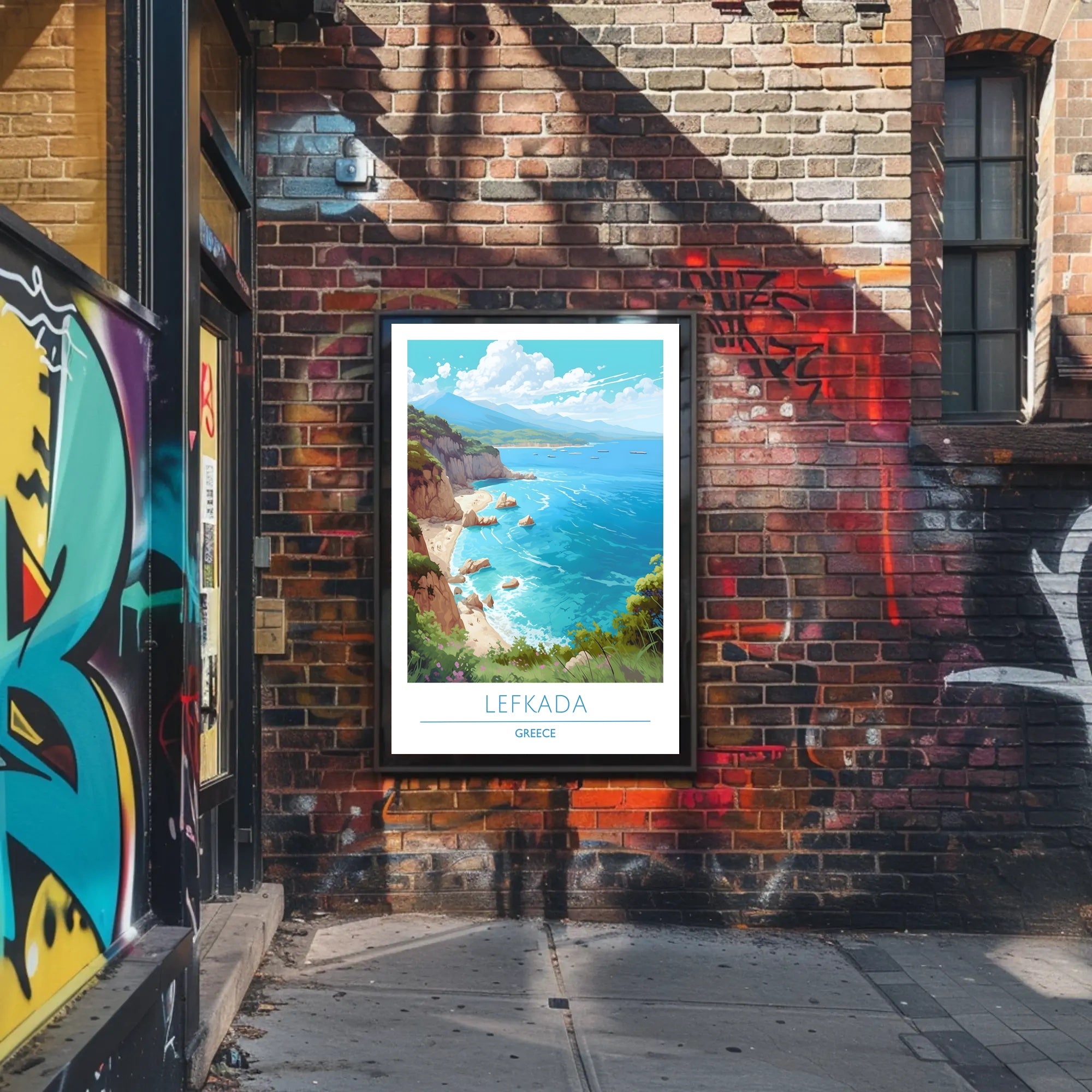 Coastal Beauty of Lefkada Poster