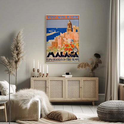 Visit Malaga, Spain Poster