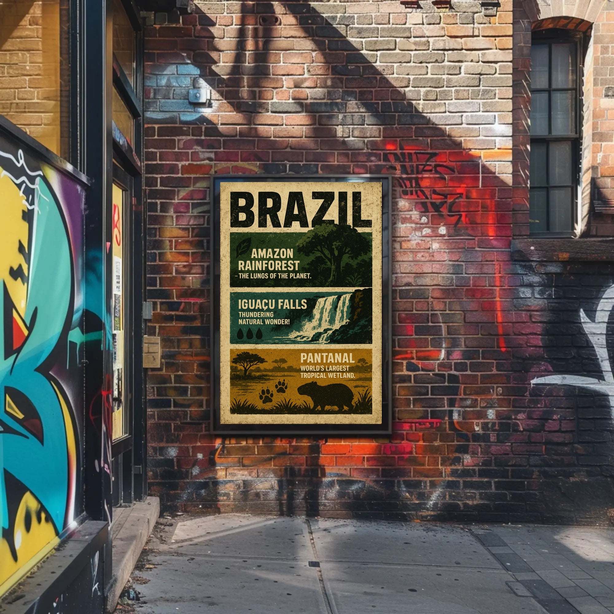 Wonders of Brazil Poster PosterGoat