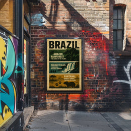 Wonders of Brazil Poster PosterGoat