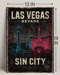 Las Vegas Sin City Poster PosterGoat