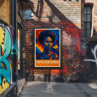 Papua New Guinea Cultural Mosaic Poster