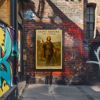 Saint Isidore Iconography: Serene Heritage Art Poster