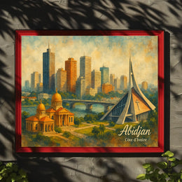 Abidjan Côte dIvoire Poster