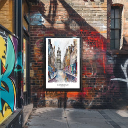 Edinburgh Streetscape Poster