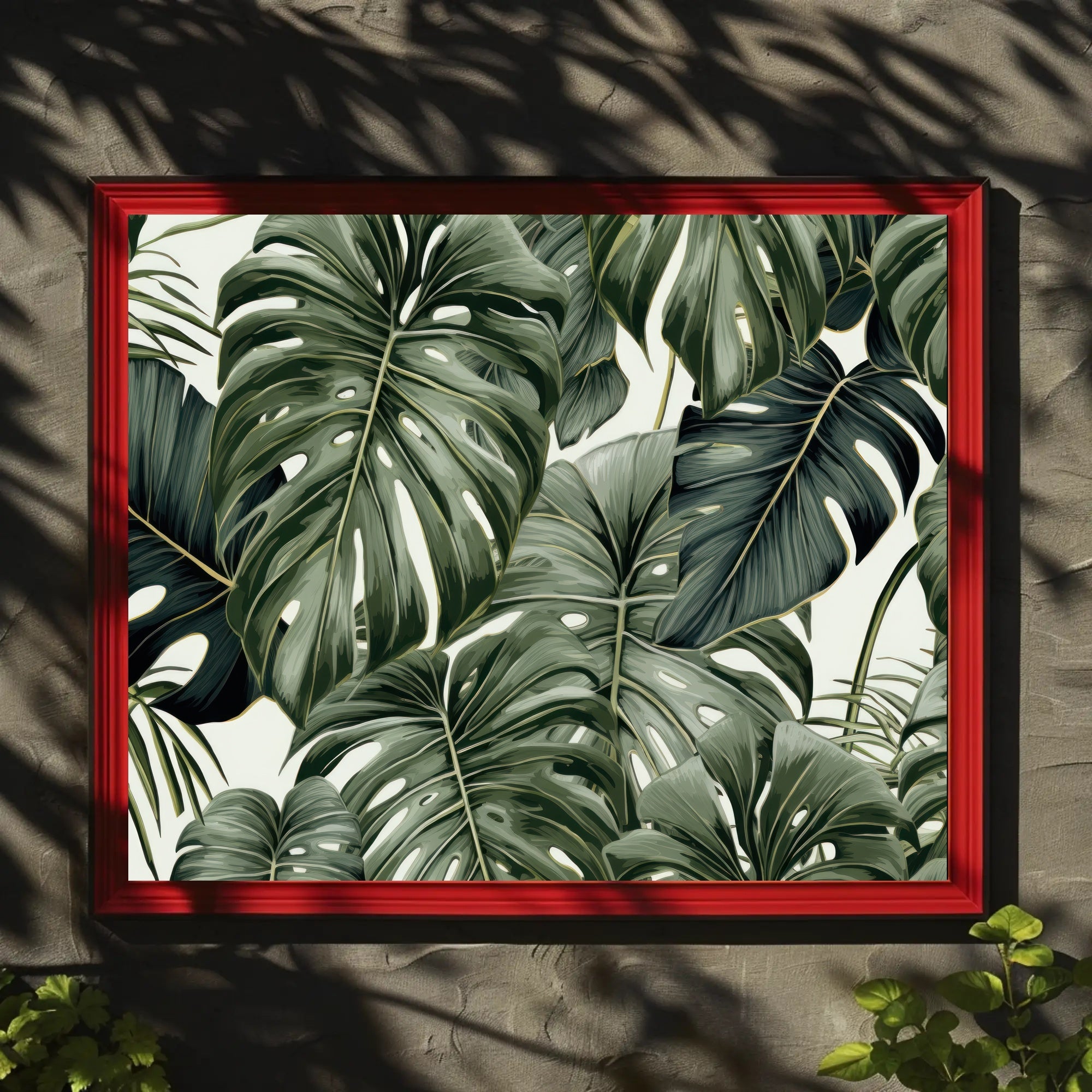Lush Tropical Leaves Poster