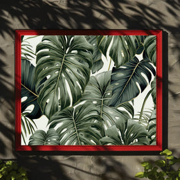 Lush Tropical Leaves Poster