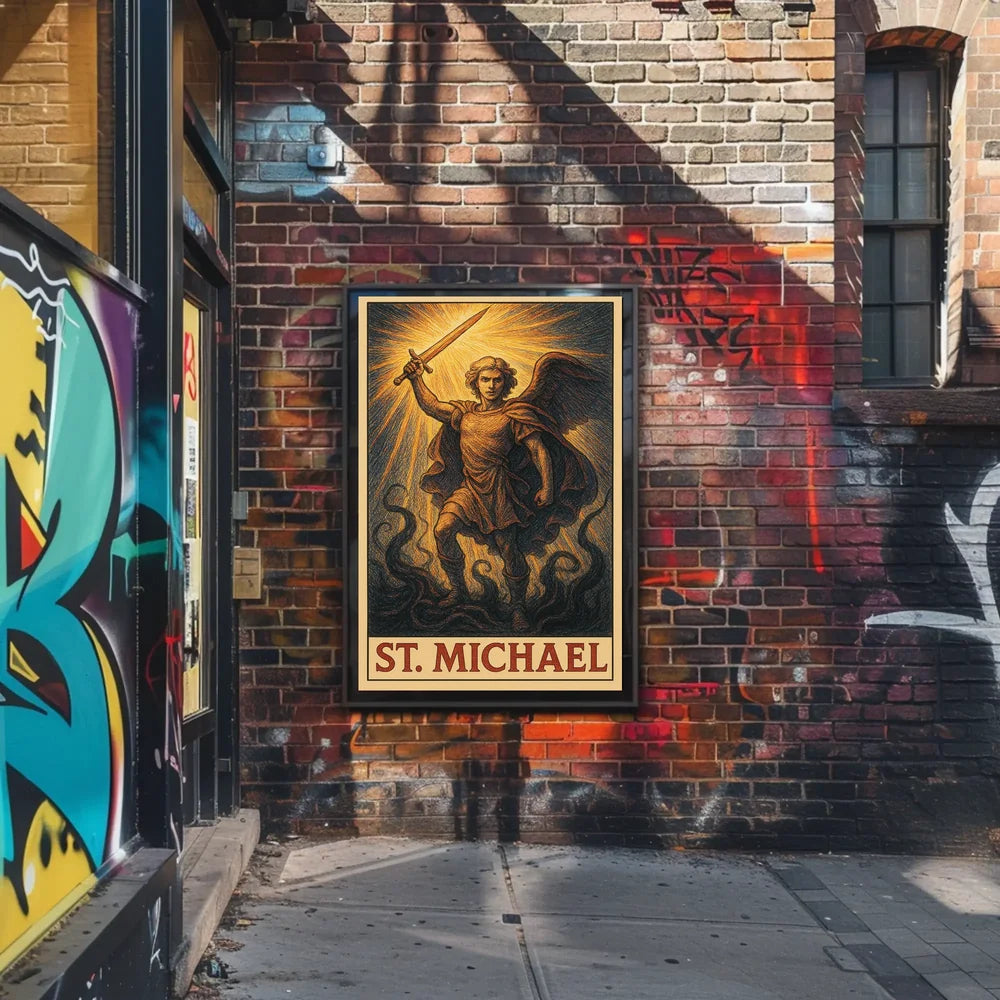 Abstract Urban Landscape Stylized Poster