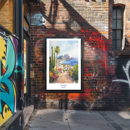 Cabo San Lucas Coastal Scene Travel Poster PosterGoat