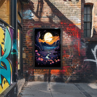 Enchanted Moonlit Landscape Poster