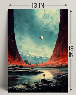 Cosmic Landscape Exploration Poster PosterGoat