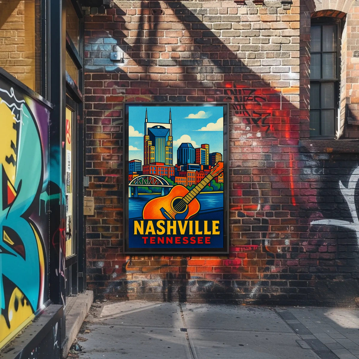 Nashville Pop Art Poster