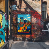 Nashville Pop Art Poster