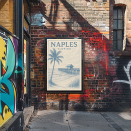 Naples Florida Coastal Serenity Poster Wall Art 18x24