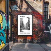 New York City Black And White Poster Modern Wall Art