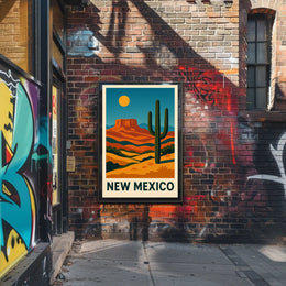 New Mexico Desert Landscape Poster