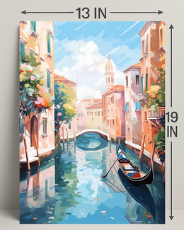 Venetian Canal Serenity Poster