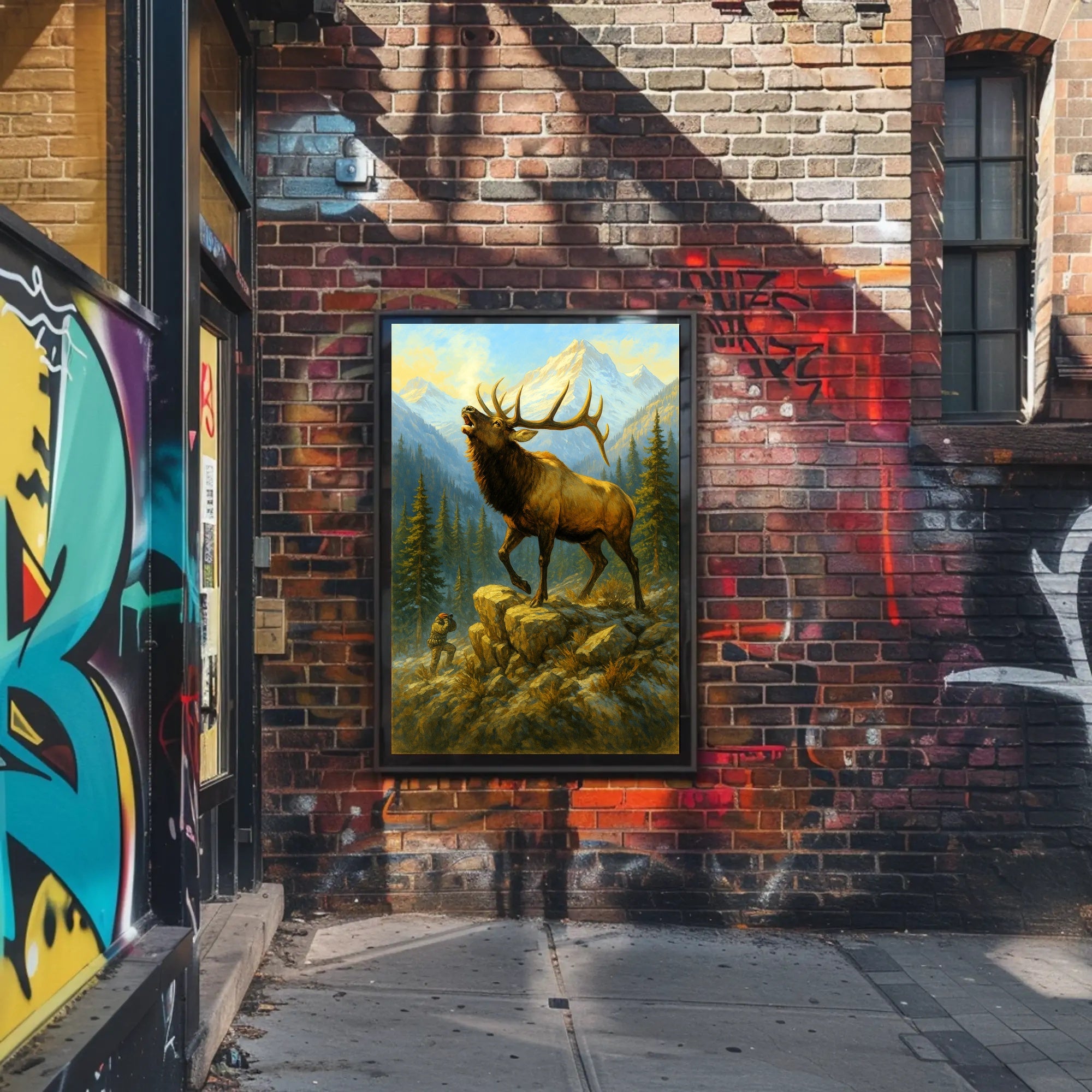 Majestic Wilderness Encounter Poster PosterGoat