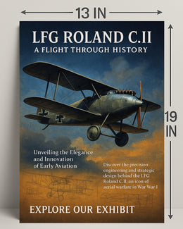 LFG Roland C.II A Flight Through History Poster PosterGoat