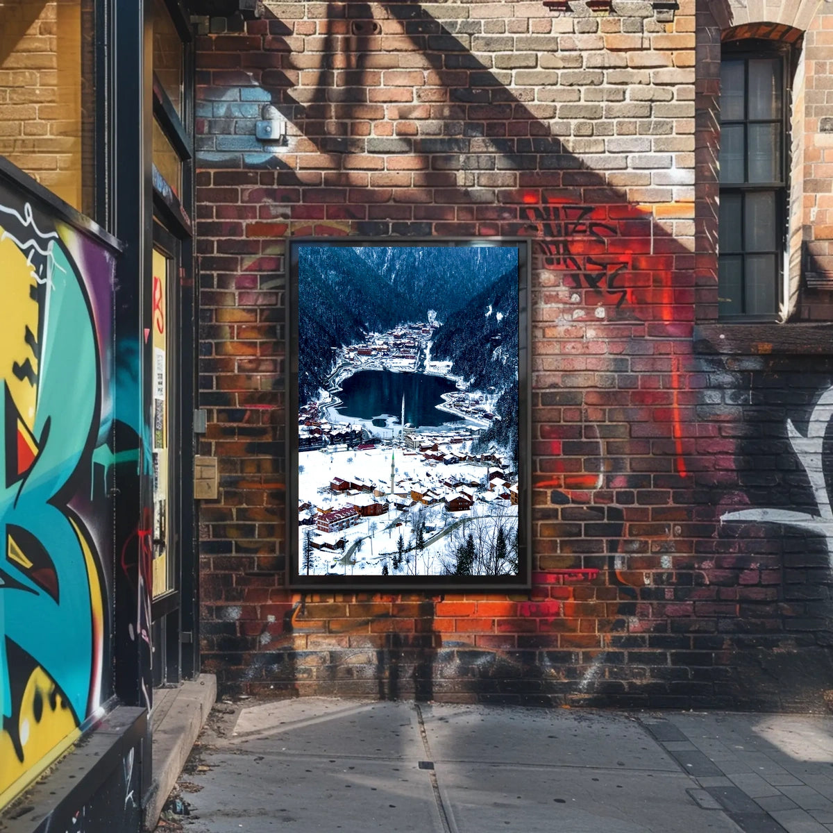 Winter Wonderland In The Mountains Poster