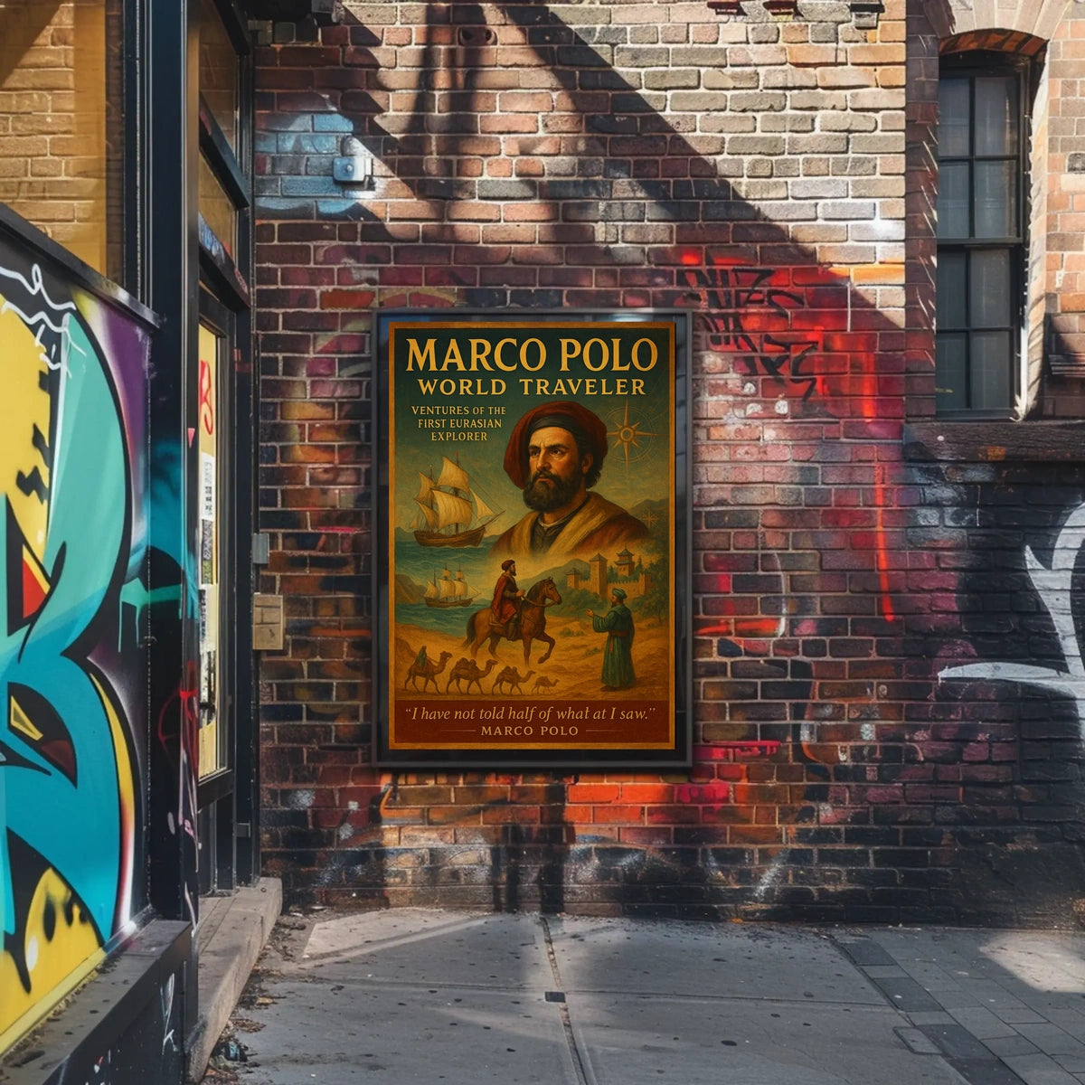 Marco Polo World Traveler Poster
