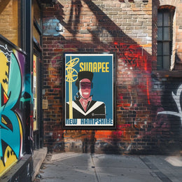 Sunapee Skiing Adventure Poster