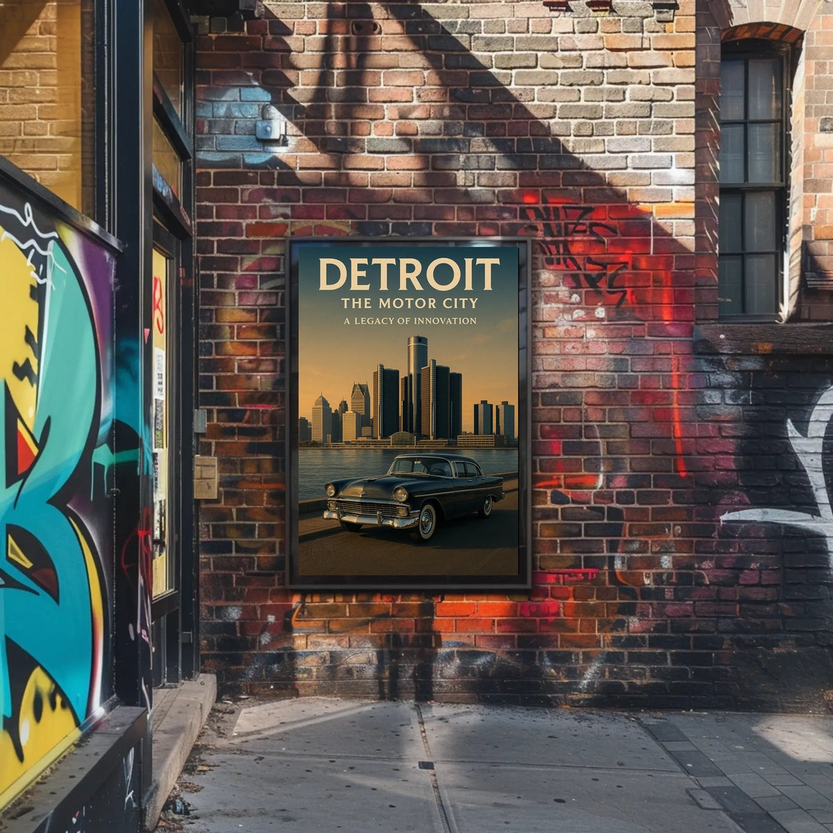 Detroit The Motor City Poster