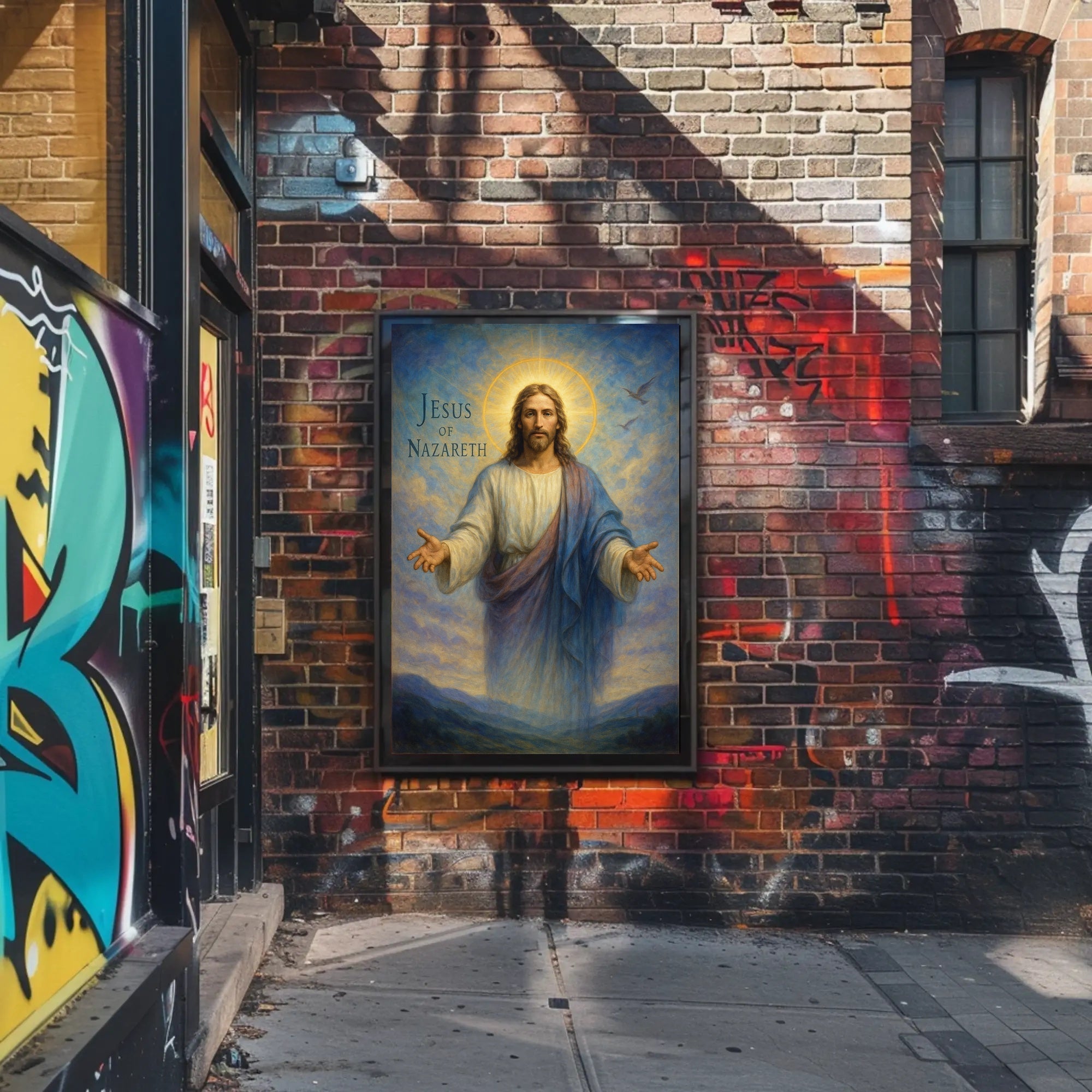 Jesus Of Nazareth Inspirational Poster Print