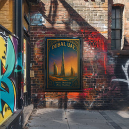 Dubai, UAE Where Modernity Meets Tradition Poster