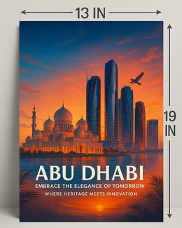 Abu Dhabi Elegance Poster: Cultural and Heritage Poster