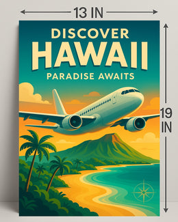 Discover Hawaii Vintage Travel Poster PosterGoat