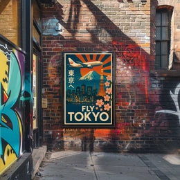 Tokyo Vintage Travel Advertisement Poster