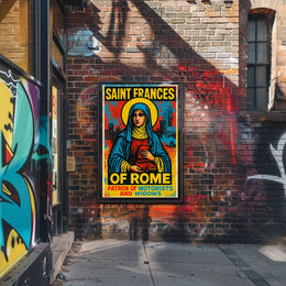 Saint Frances Of Rome Patron Of Poster