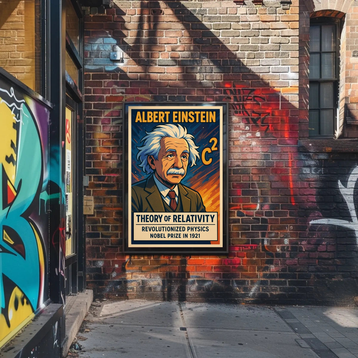 Einstein Relativity Cosmos Science Poster