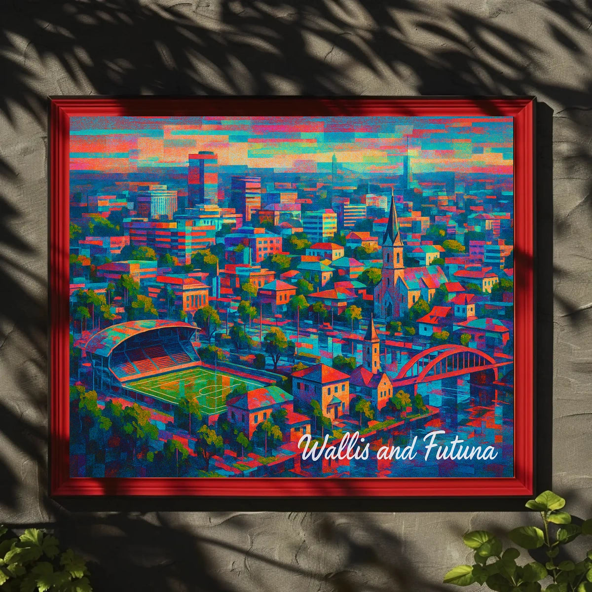 Wallis and Futuna Cityscape Poster