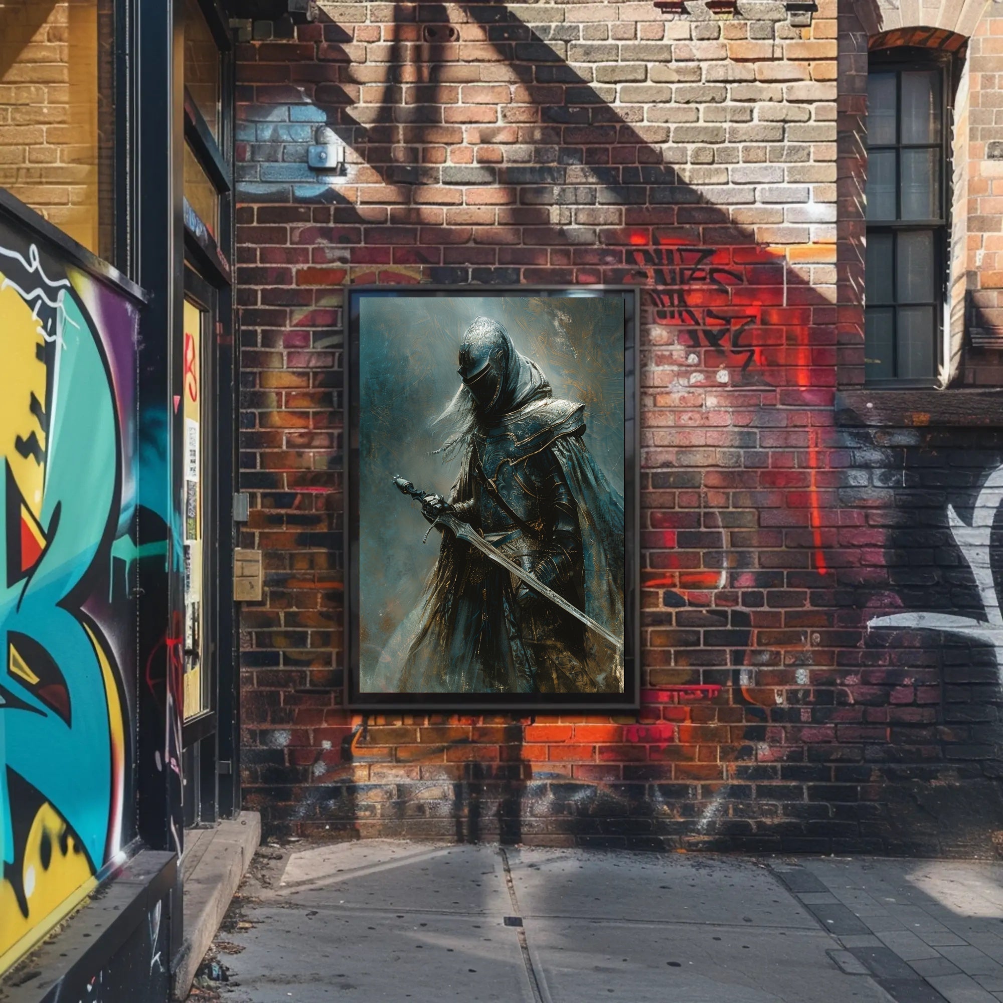 Medieval Knight in Armor: Fantasy or Mythology Poster PosterGoat